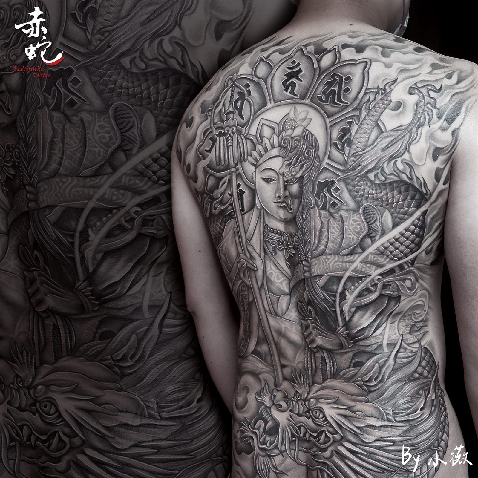 小薇 台中女刺青師 (1) 刺青作品 RedSnake Tattoo