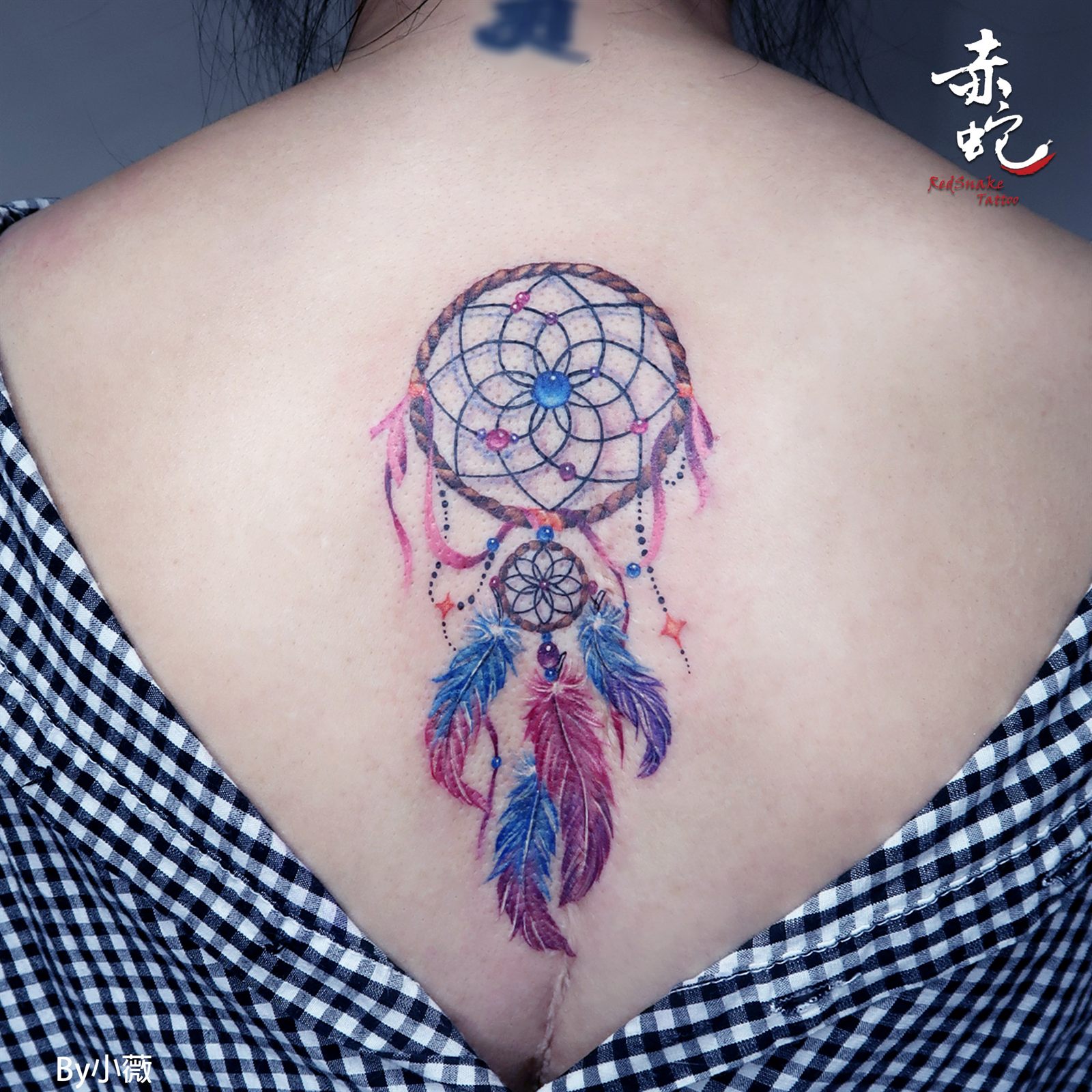 小薇 台中女刺青師 作品編號 311 刺青作品 RedSnake Tattoo