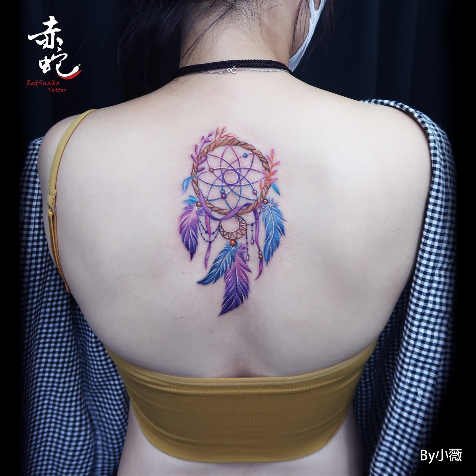 小薇 台中女刺青師 作品編號 314 刺青作品 RedSnake Tattoo