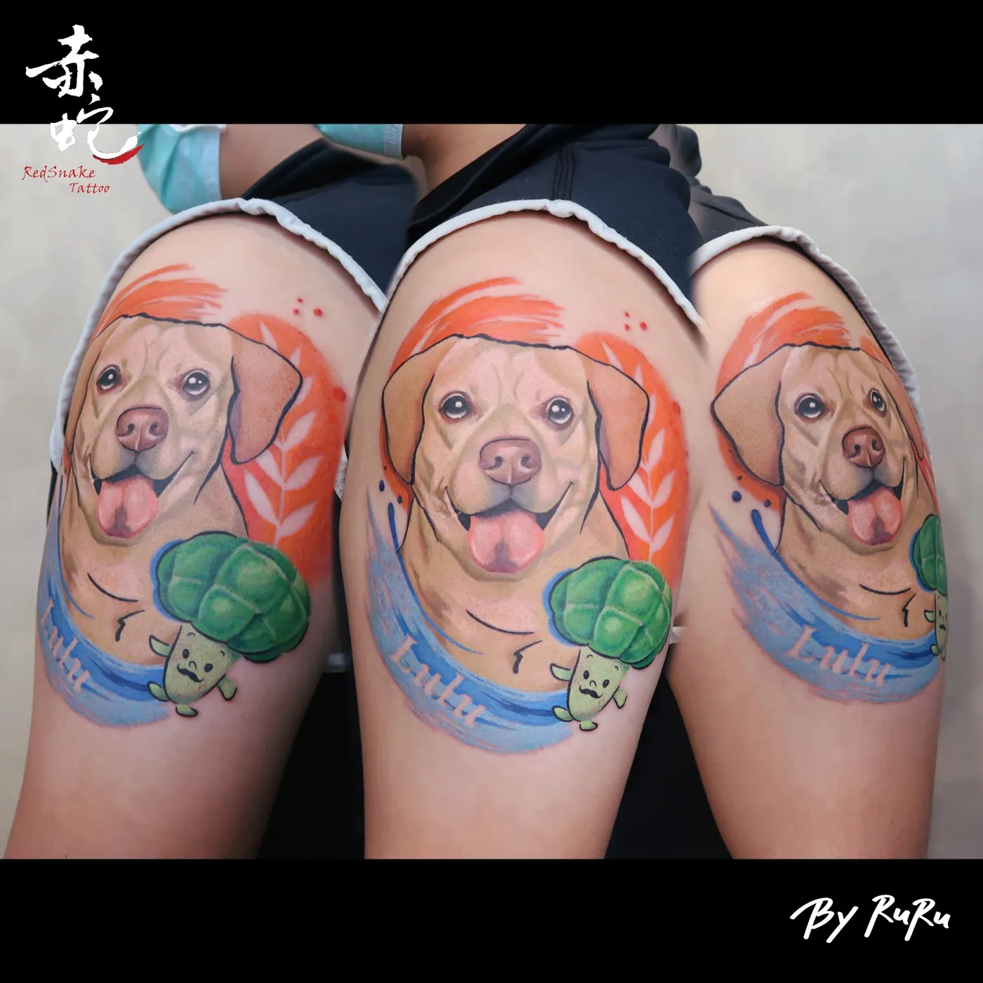 RURU 台中女刺青師 R0279 手臂 RedSnake Tattoo