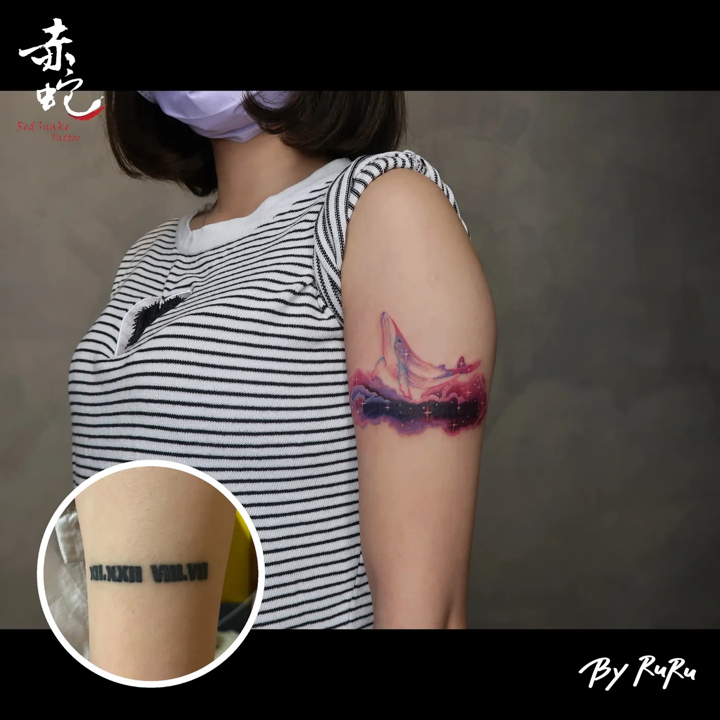 RURU 台中女刺青師 R0280 手臂 RedSnake Tattoo