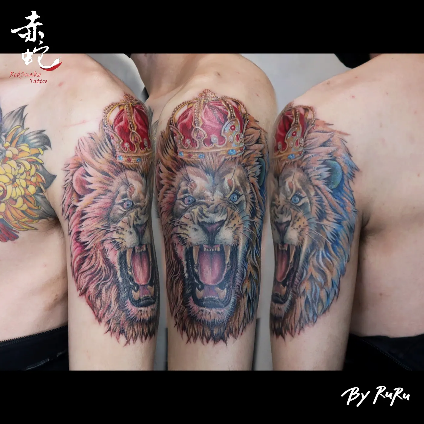 RURU 台中女刺青師 R0284 手臂 RedSnake Tattoo